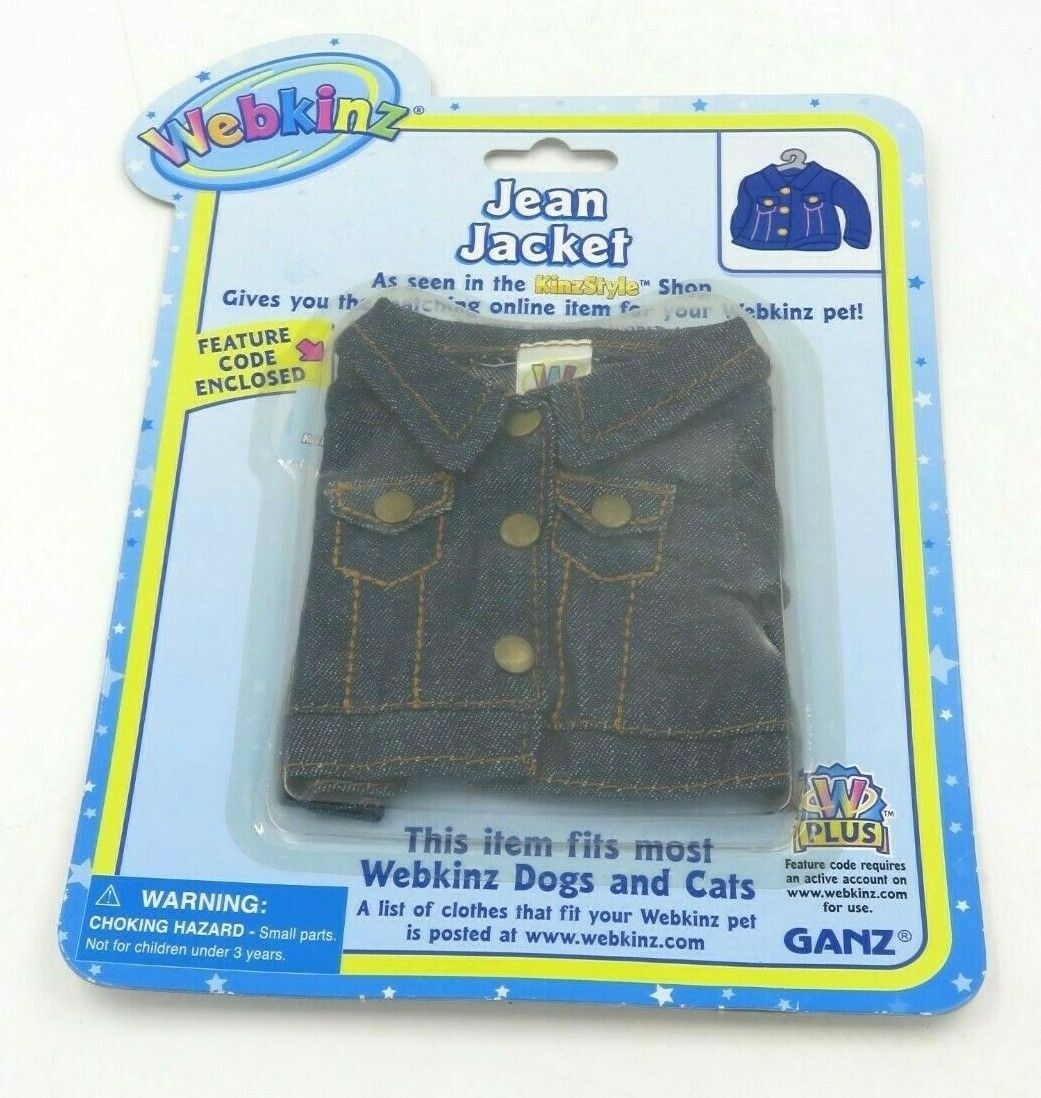 Ganz Jean Jacket For Webkinz Dogs And Cats