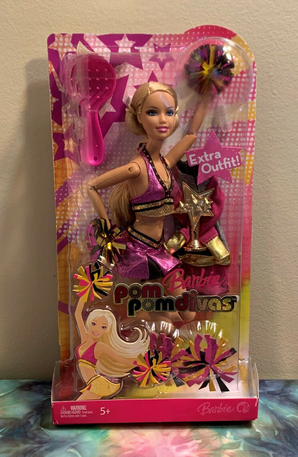 Pre-production Sample Barbie Pom Pom Divas Doll -2007 Mattel - Mock Up Packaging