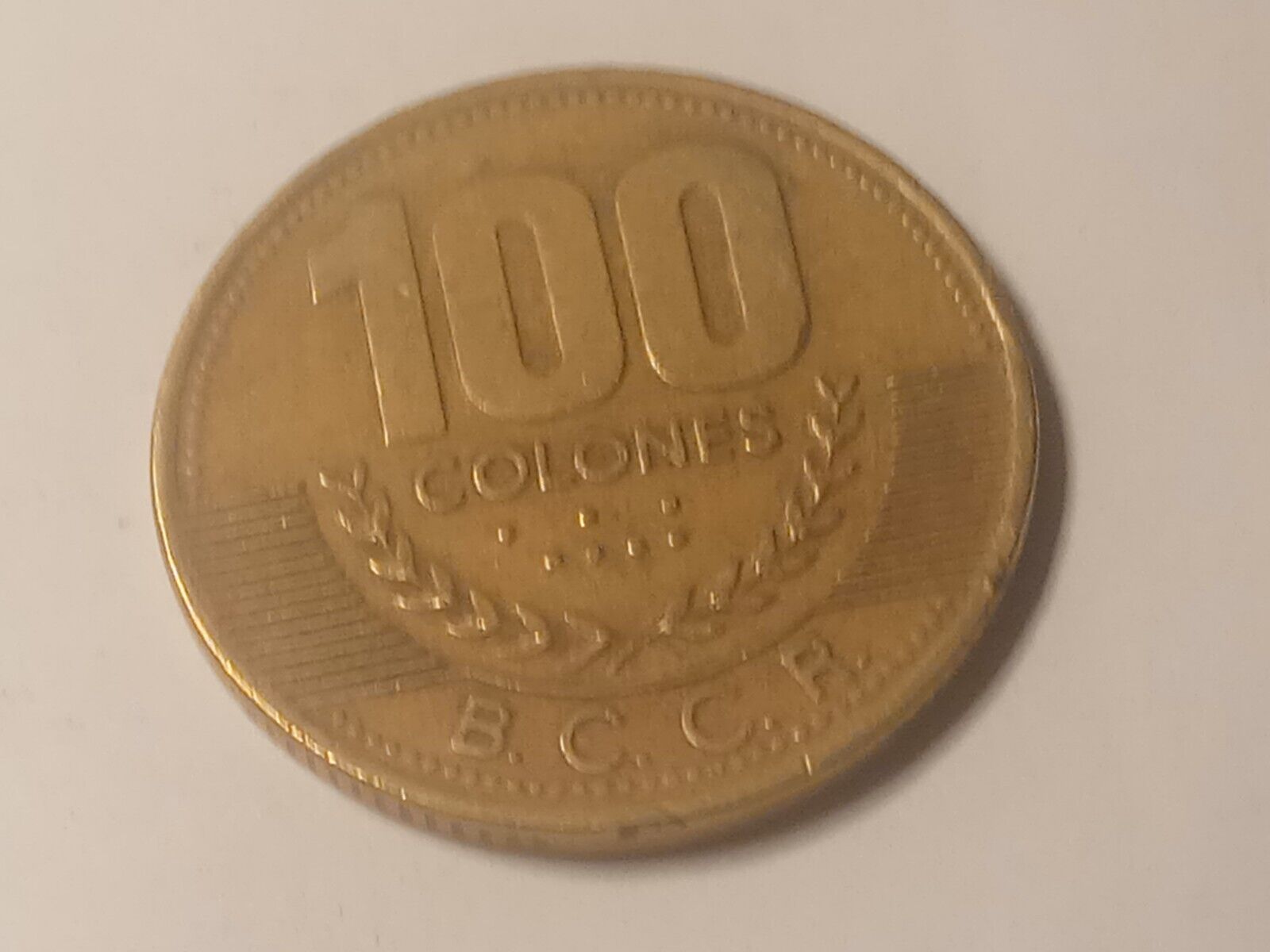 1998 100 Colognes Costa Rica Bronze Coin Beautiful