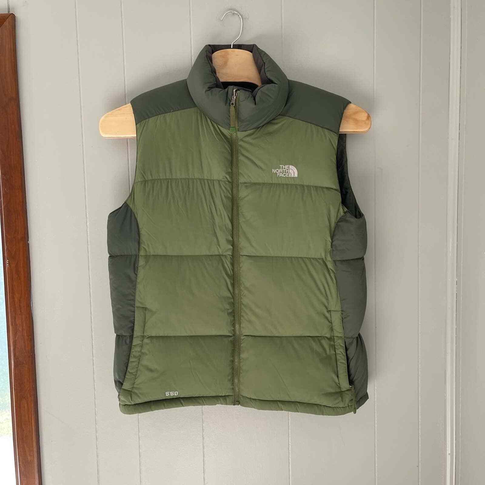 North Face (l) Men's Green Goose Down Vest