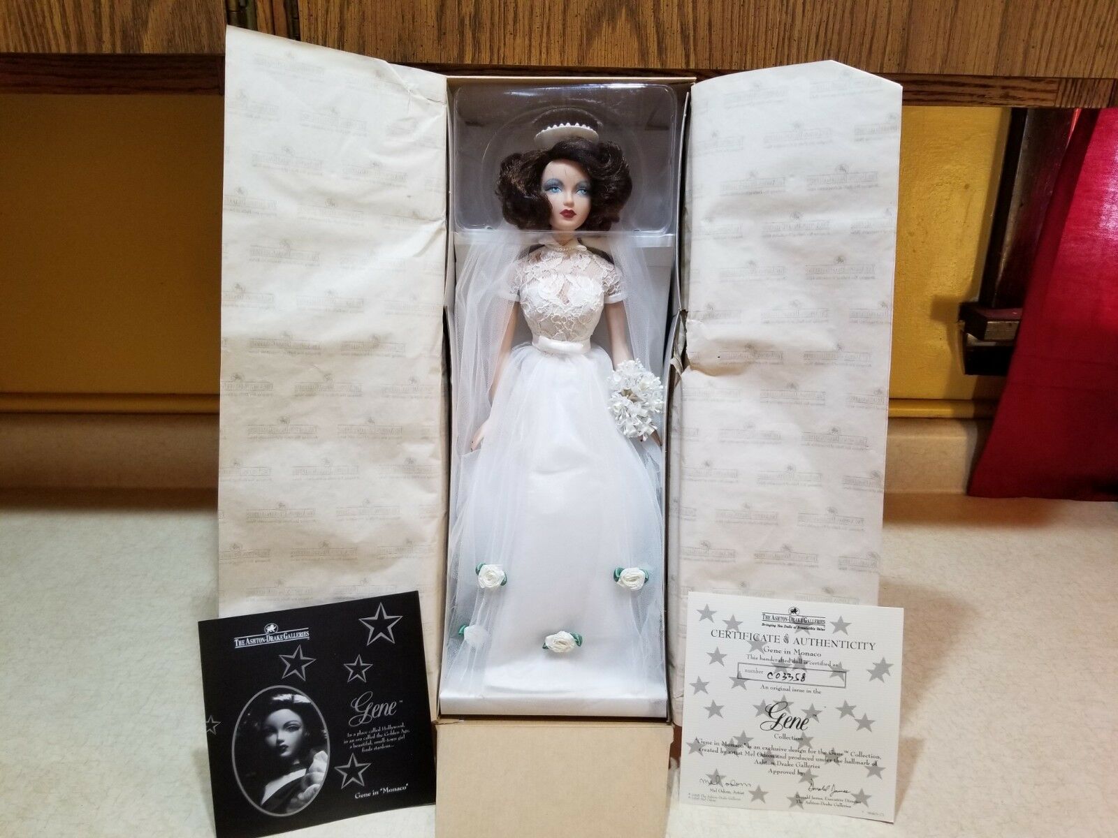 Ashton Drake Doll  “gene In Monaco ” ~ Original Box And Coa ~  (#71)