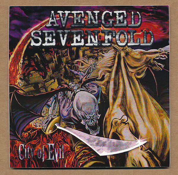 Avenged Sevenfold City Of Evil Rare Promo Sticker 2005