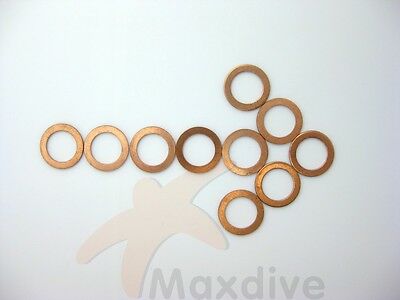 Maxdive 10pcs/lot Scuba Valve Bonnet Gasket Copper Gasket # Bg06-1c