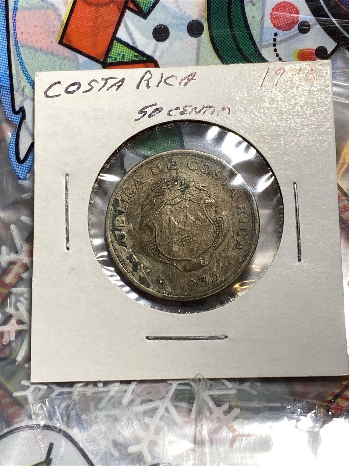 1935   Costa Rica   50   Centimos   Coin
