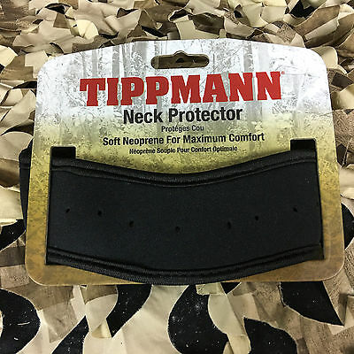 New Tippmann Paintball Airsoft Padded Neck Guard Throat Protector - Black