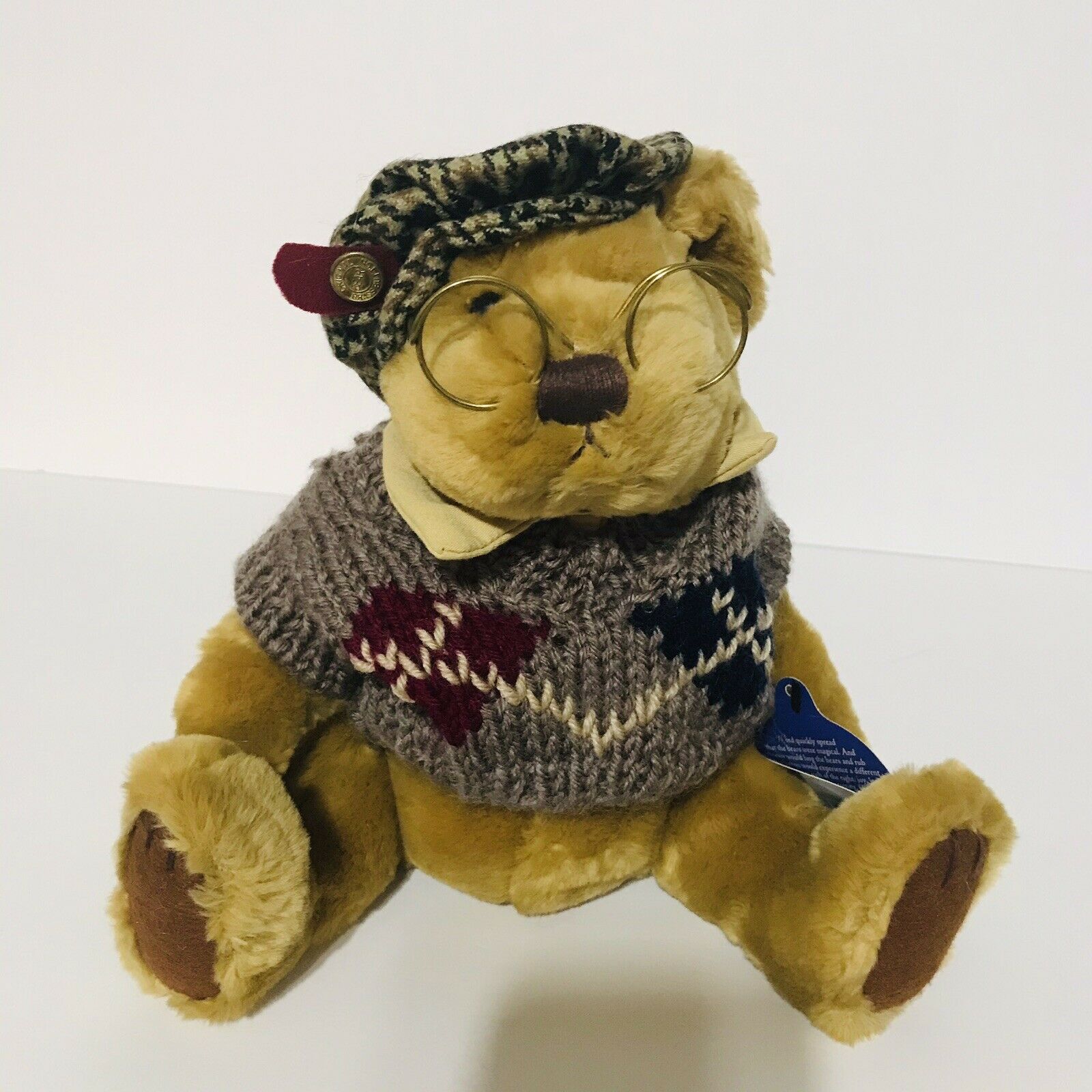 Pickford Brass Button Bears Sherwood Plush 11" Bear In Vest Stuffed Animal