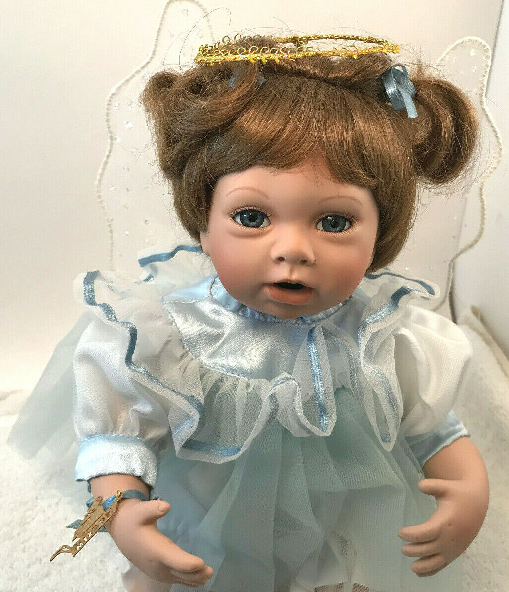 Vtg Ashton Drake Wish You Wisdom Porcelain Doll Props Coa Mib