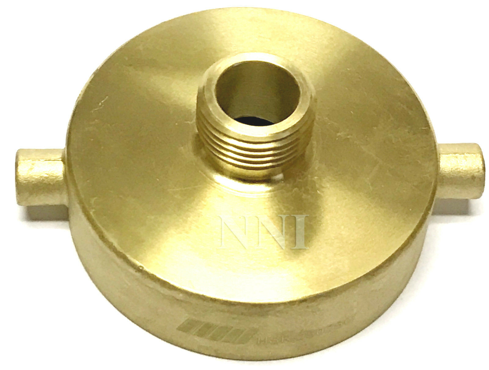 Nni 2-1/2" Female Nst X 3/4" Male Ght Garden Hose, Hydrant Brass Adapter