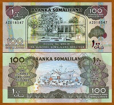 Somaliland, 100 Shillings, 1996, P-5 (5b), Unc