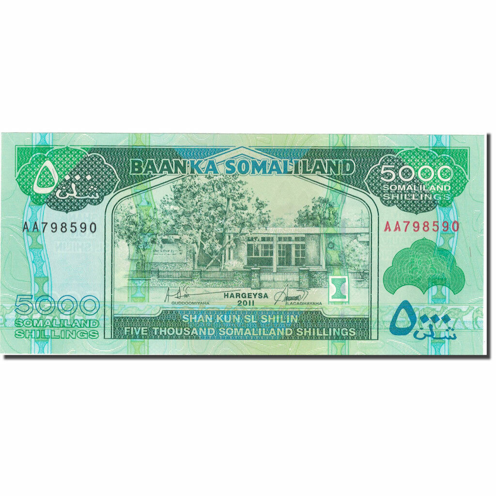 [#806474] Banknote, Somaliland, 5000 Shillings, 2011, Km:21, Unc
