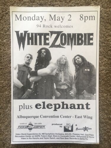 White Zombie Concert Poster