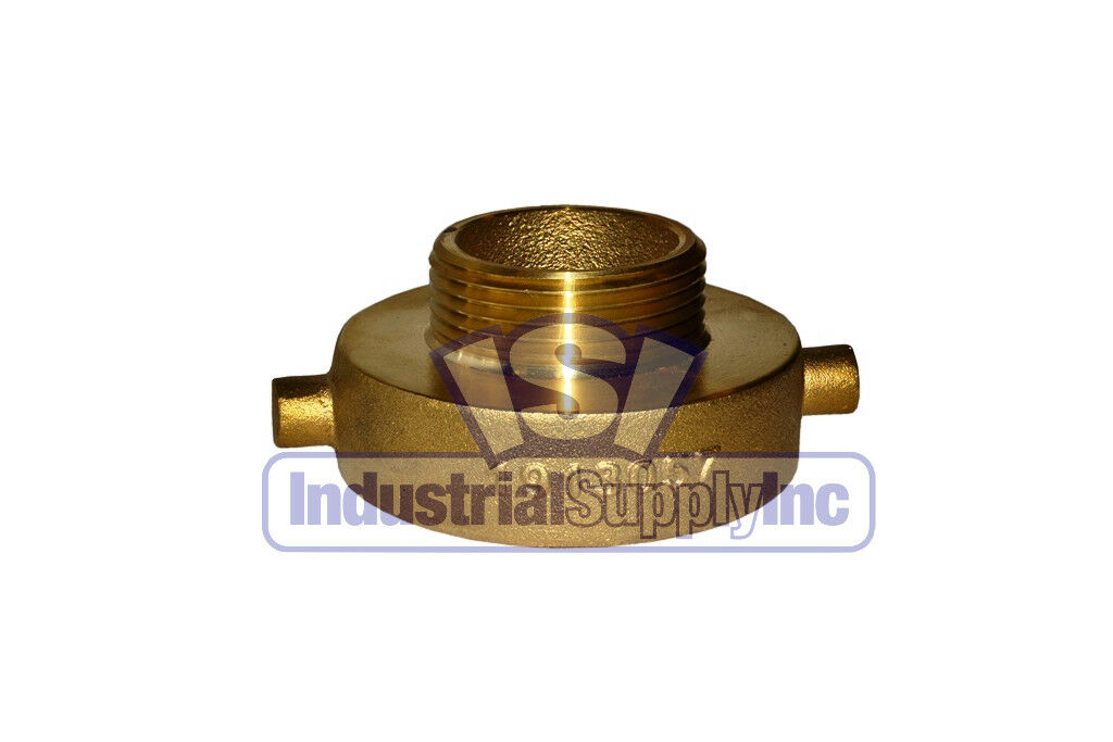 Fire Hydrant Adapter | 2-1/2" Female Nst/nh X 1-1/2" Male Nst/nh | Brass