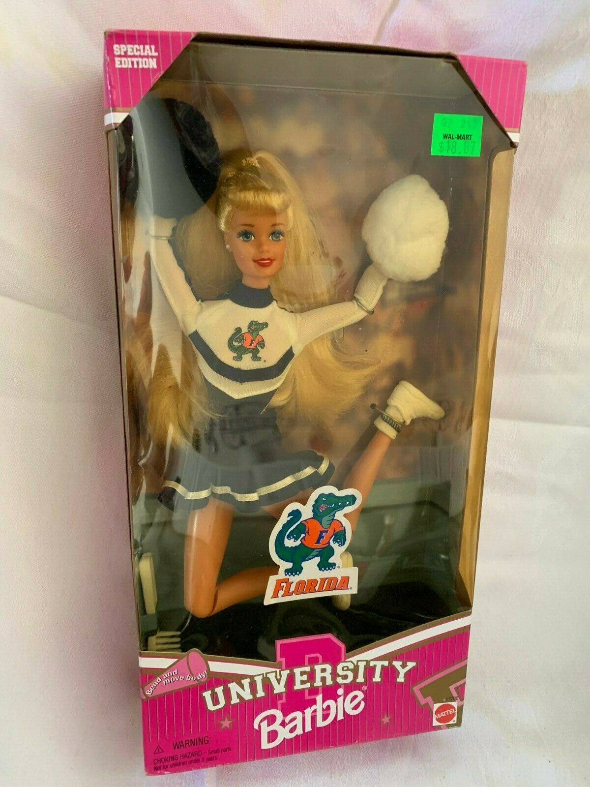 Vintage Barbie University Florida  Cheerleader 1996 Special Ed Nrfb  Mattell1770