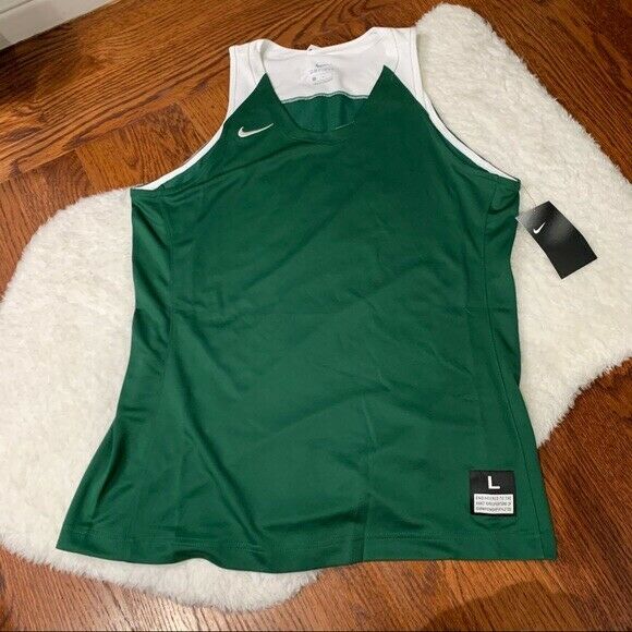 Nike Womens Jersey Size Large New Nwt Green 867774-342 $55 Retail