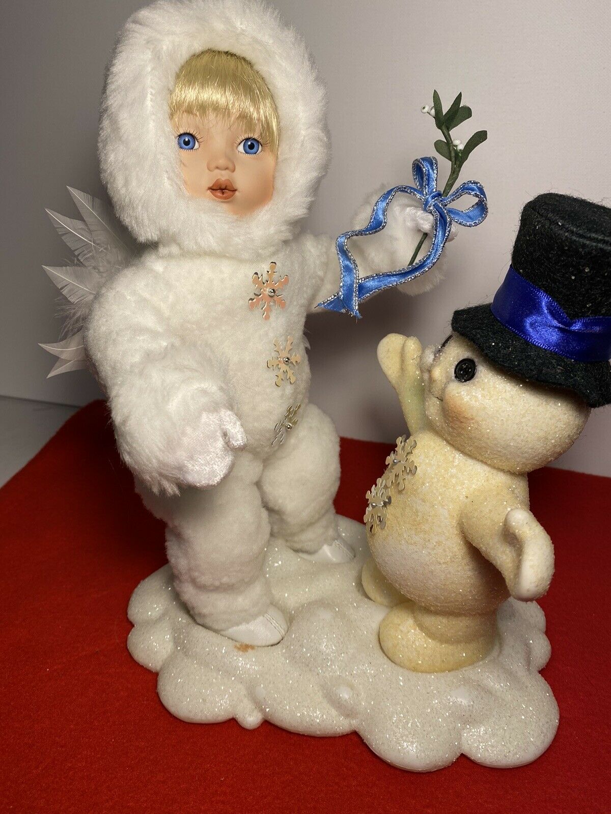 The Ashton-drake Galleries Snow Babies, "beneath The Mistletoe