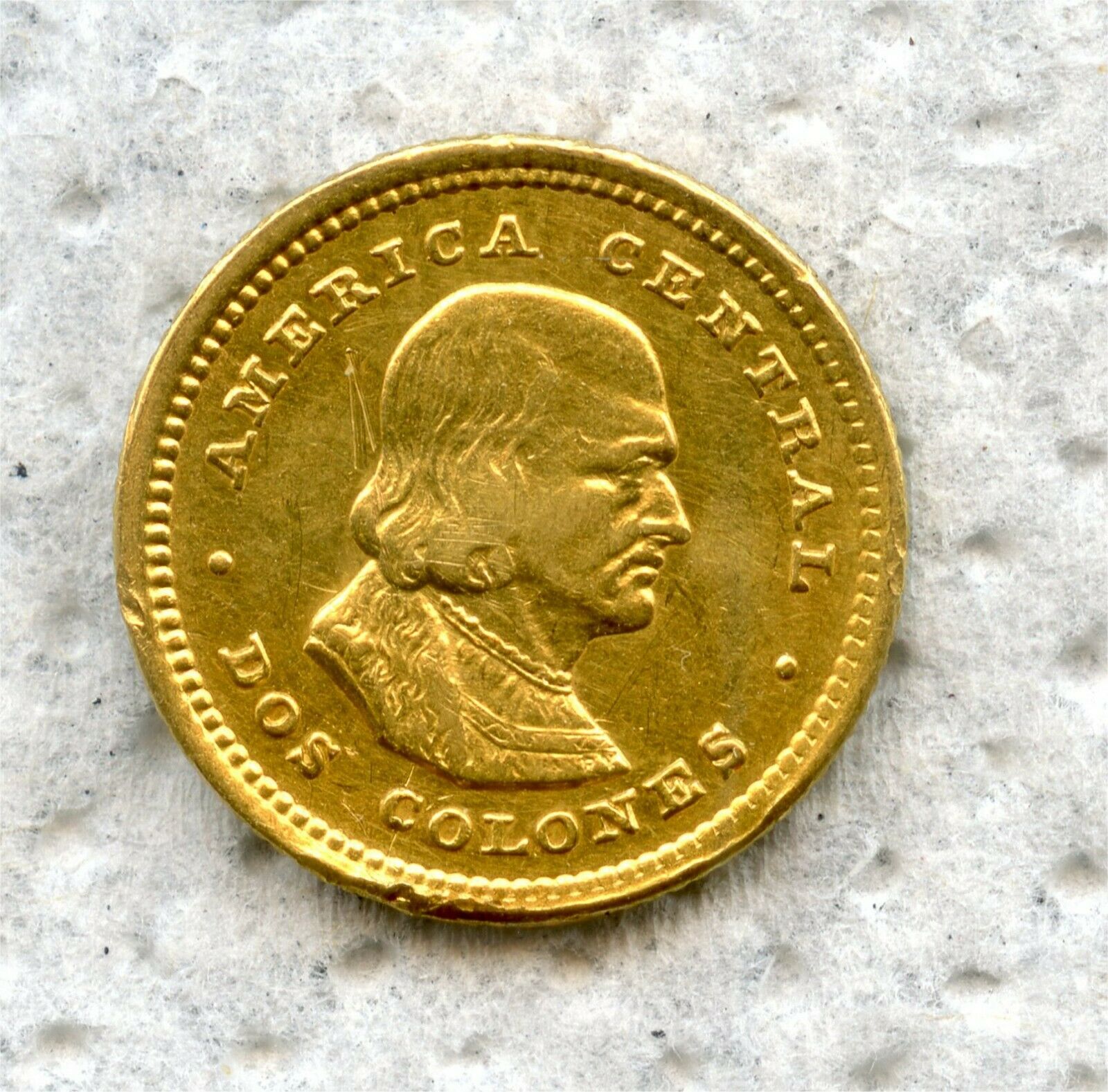 1900 Costa Rica Gold 2 Colones