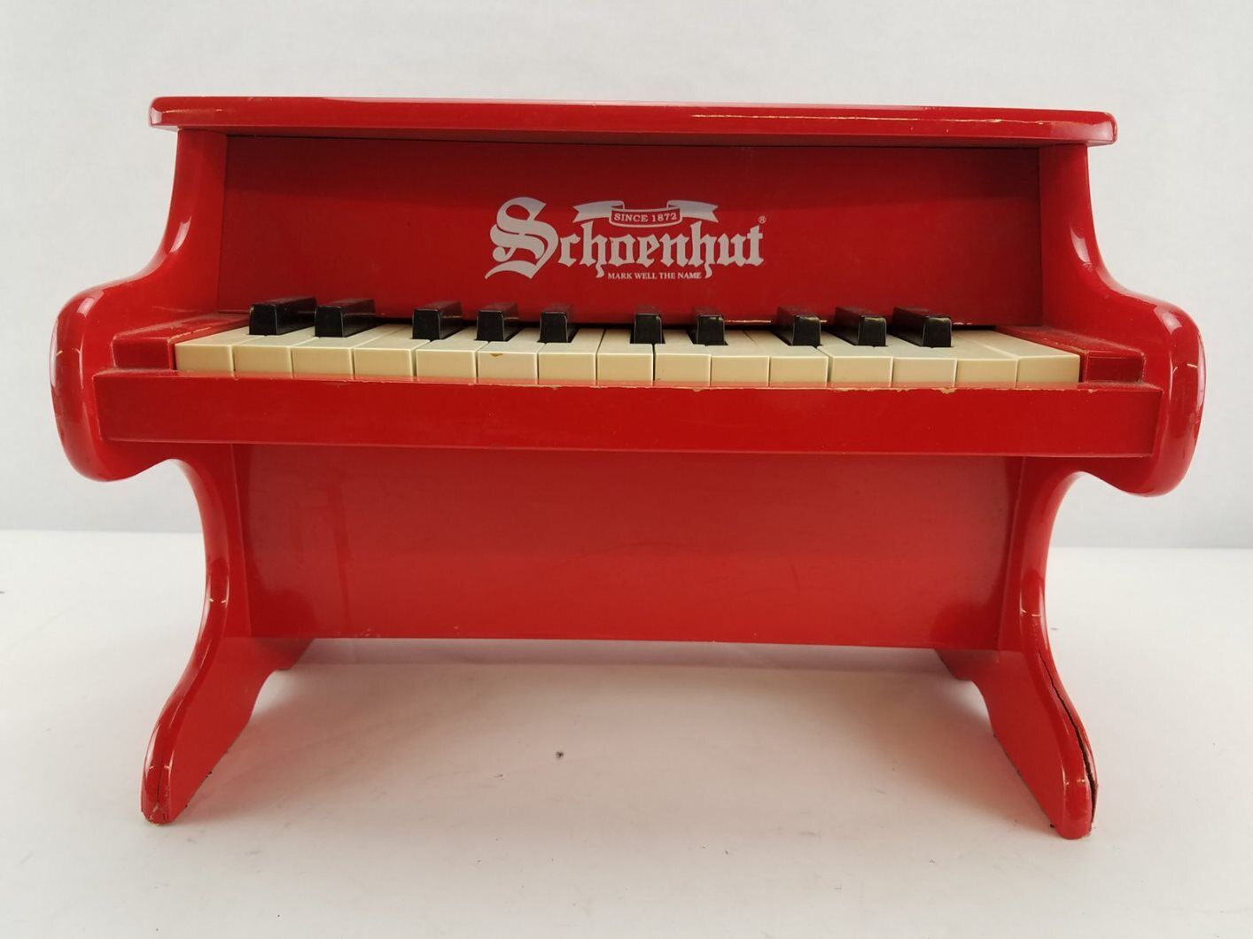 Schoenhut 25 Keys Red Mini Keyboard Piano - Need Repairs
