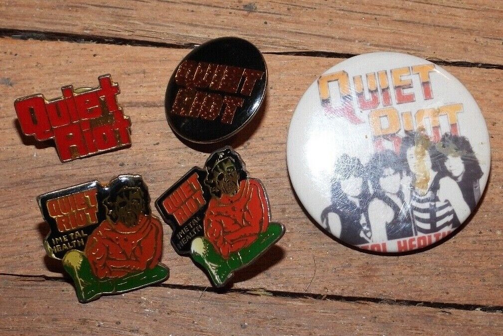 Vintage Quiet Riot Metal Health Lapel Pins 5