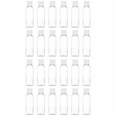 24-pack Plastic Empty Travel Bottles 2oz Toiletry Cosmetic Refillable Containers