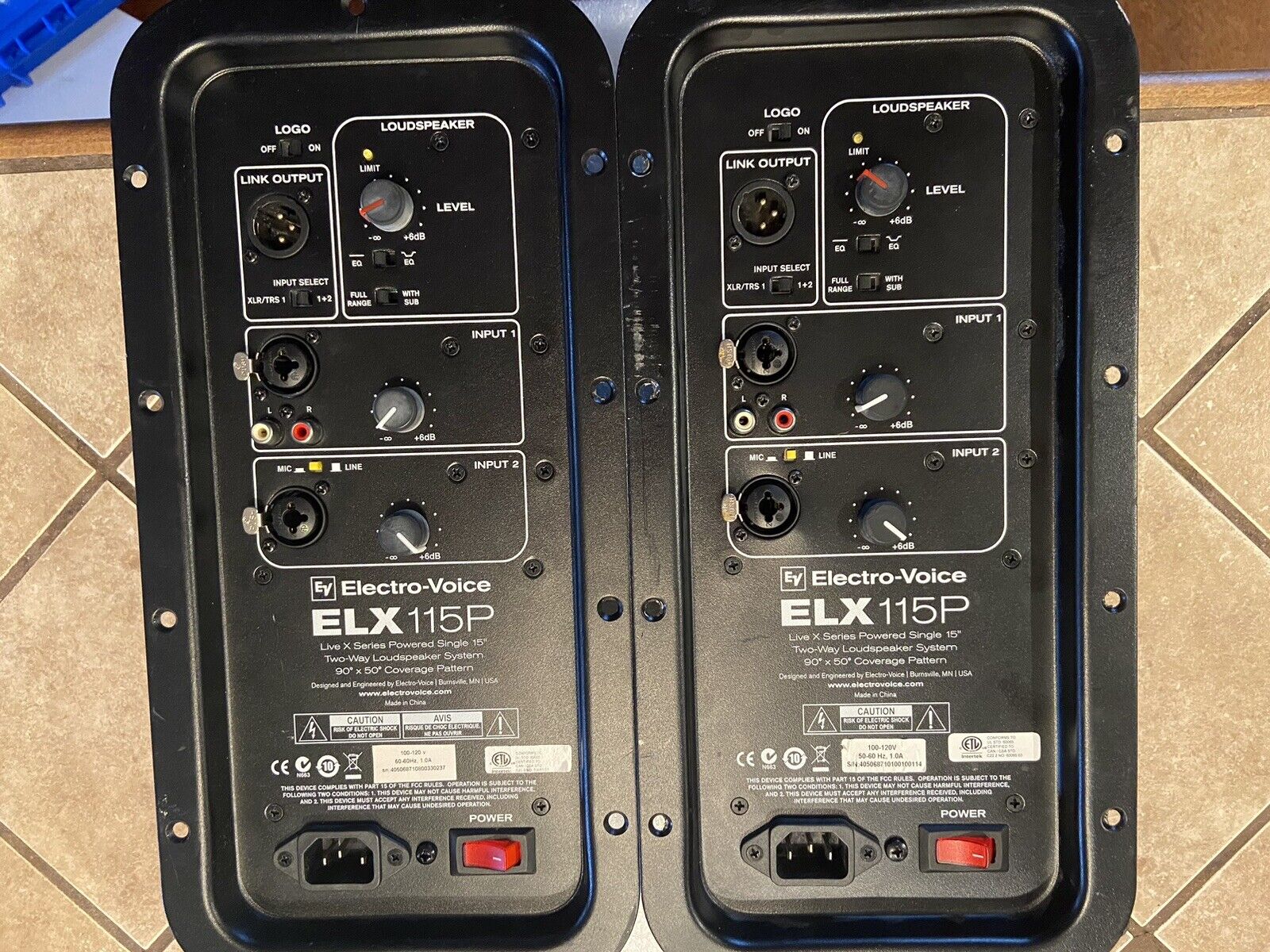 Two (2) Replacement Amplifier Modules Electro Voice Ev Elx115p  (parts Only)
