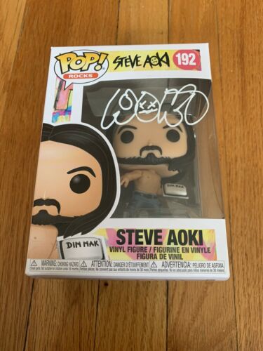Steve Aoki Signed Funko Pop With Cake (with Proof!)