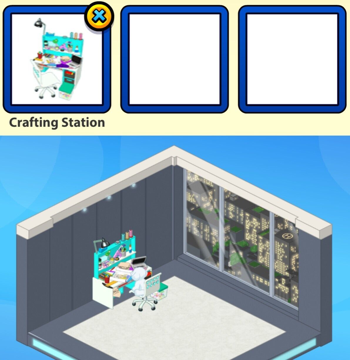 2022 Webkinz Winterefst Grand Prize: Crafting Station (seating Functionality!)