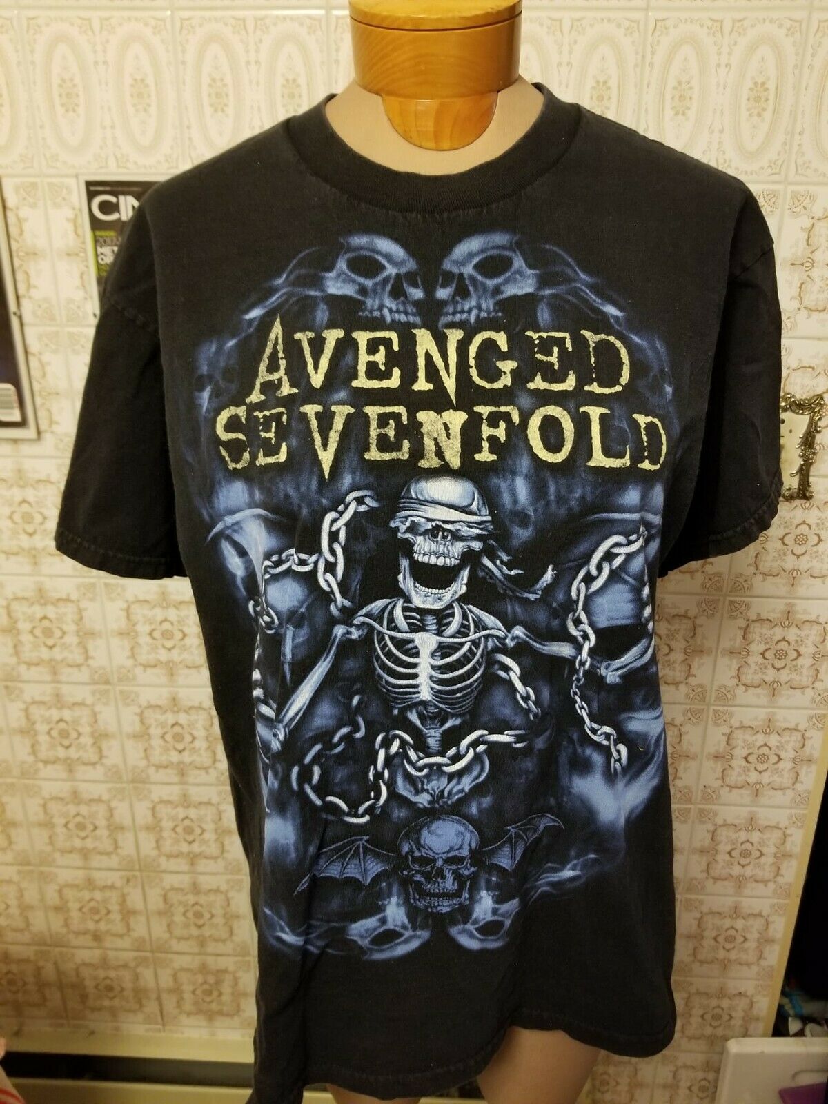 Avenged Sevenfold Nightmare 2010 Tour Shirt Size Large