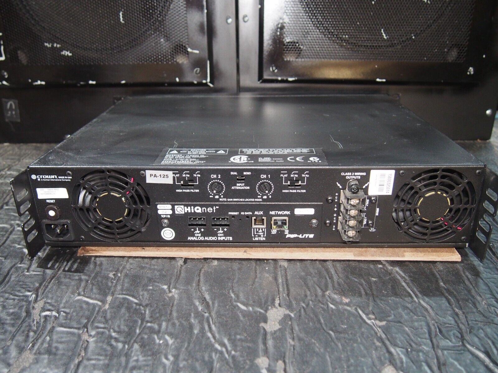 Crown Cts3000 2 Channel Amp Tested Clean Working!! Hiqnet Pip-lite Dsp