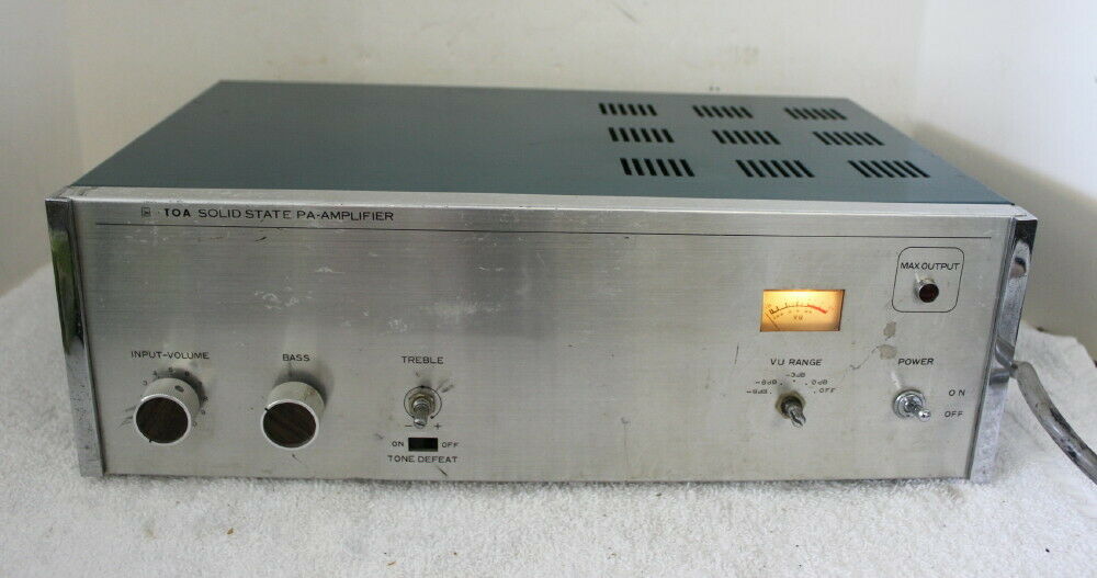 Vintage Toa Model Ta-907 Electric Solid State 60 Watt Pa Amplifier ~ For Parts